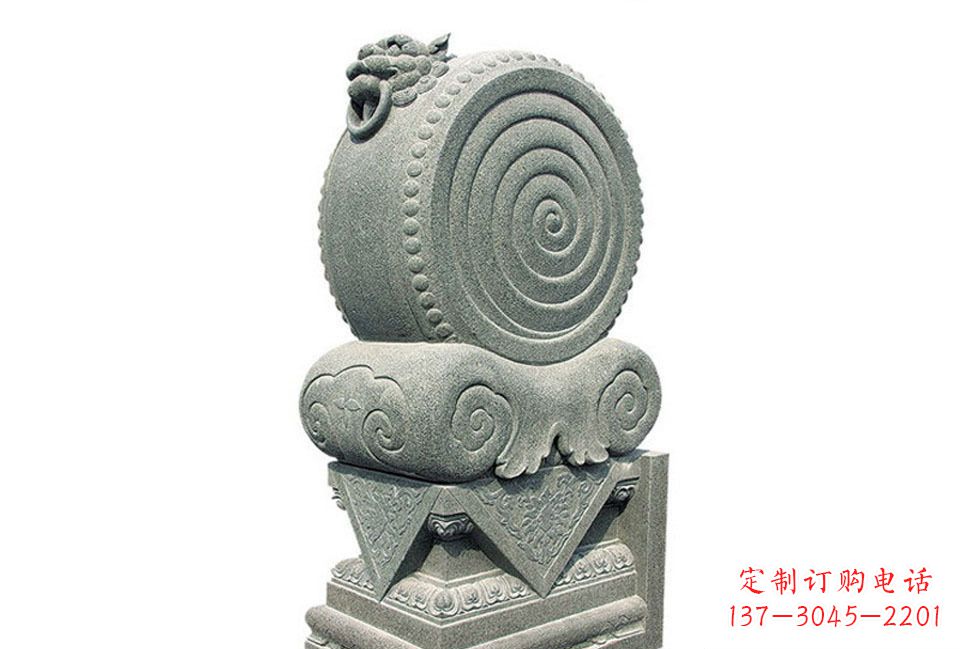 成都门墩招财石雕