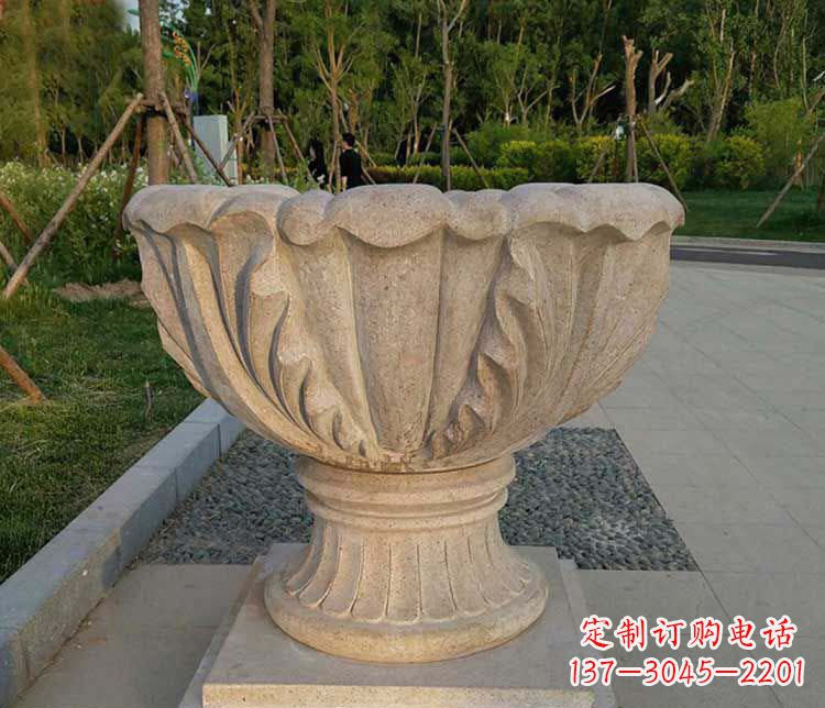 成都大理石欧式花钵雕塑