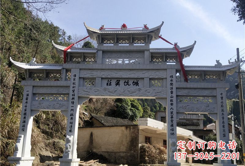 成都大理石牌坊雕塑尊贵雕塑,永久保存
