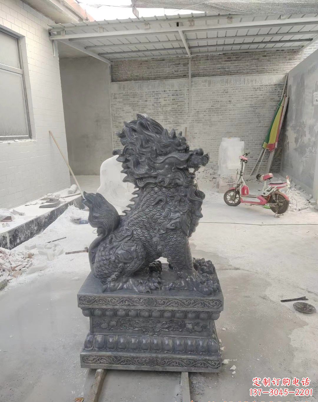 成都传世工艺大理石麒麟雕塑