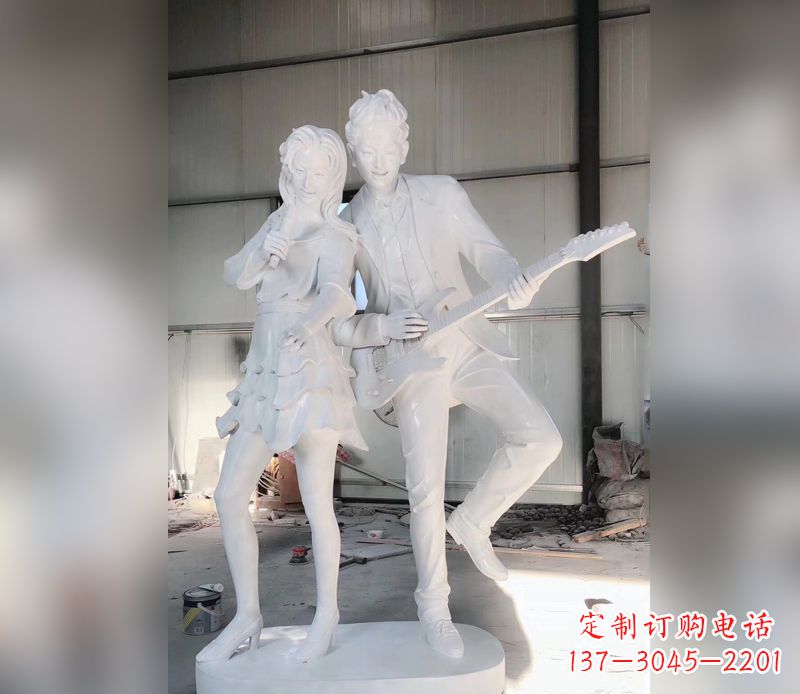 成都精美大理石吉他雕塑