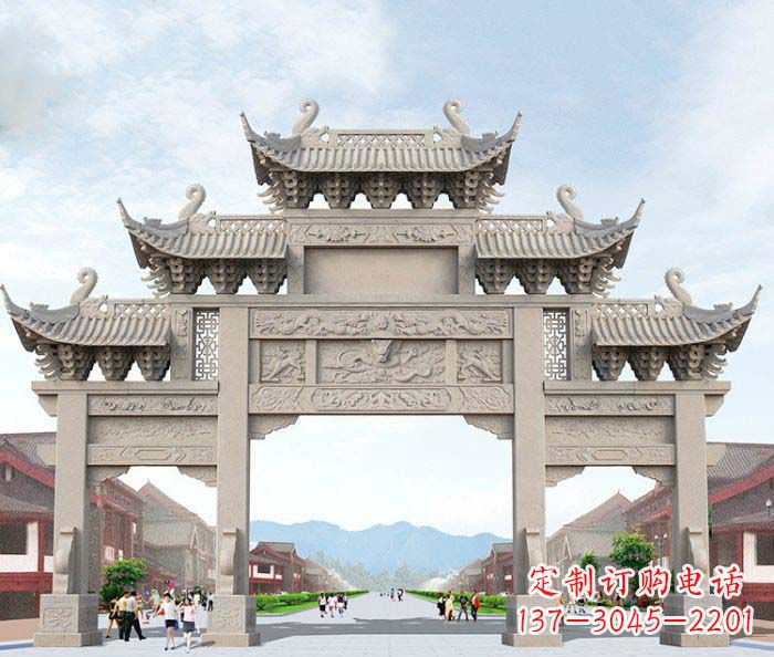 成都大理石牌坊石雕艺术品