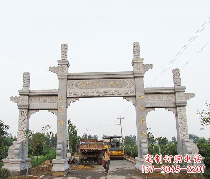 成都大理石牌坊石雕,艺术精髓永不凋零