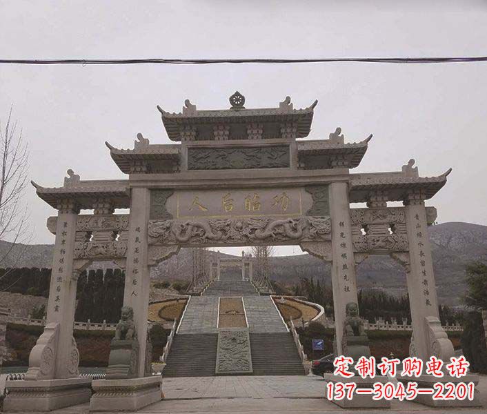 成都大理石牌坊石雕，精美别致，艺术魅力无限