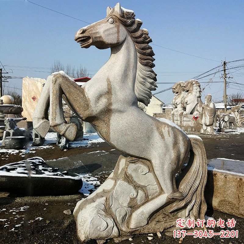 成都大理石生肖马雕塑