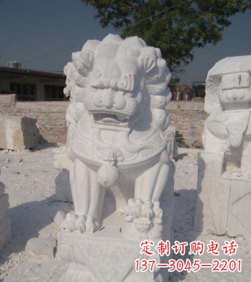 成都精美大理石狮子雕塑