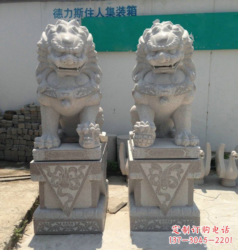 成都精致大理石狮子雕塑