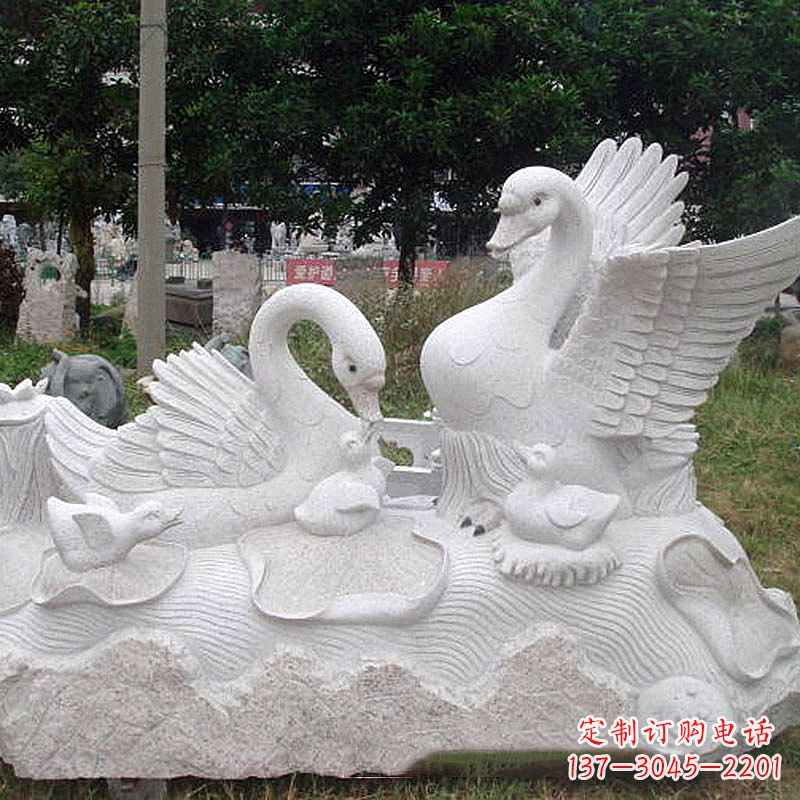 成都大理石天鹅精美雕塑