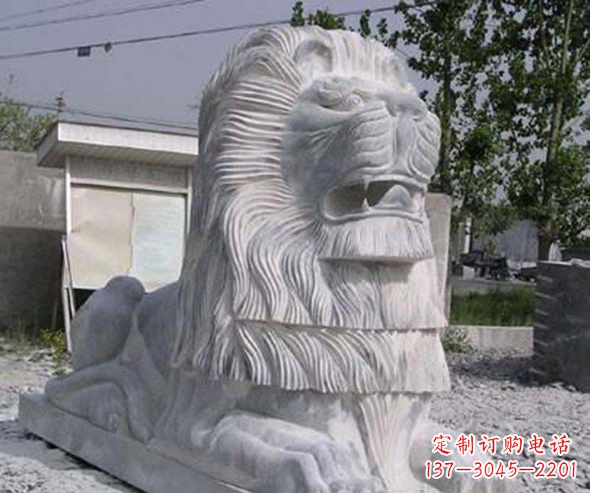 成都大理石西洋狮子石雕塑