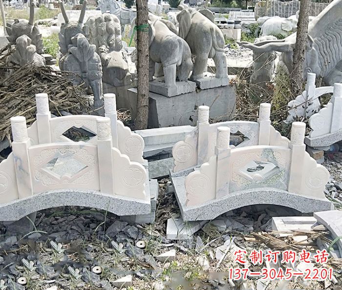 成都精美大理石拱桥雕塑