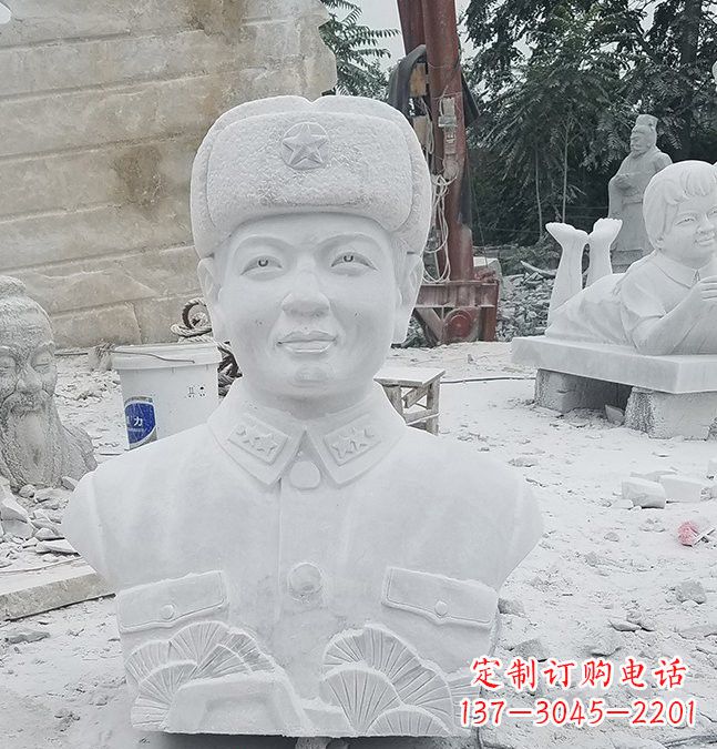 成都大理石校园雷锋头像雕塑