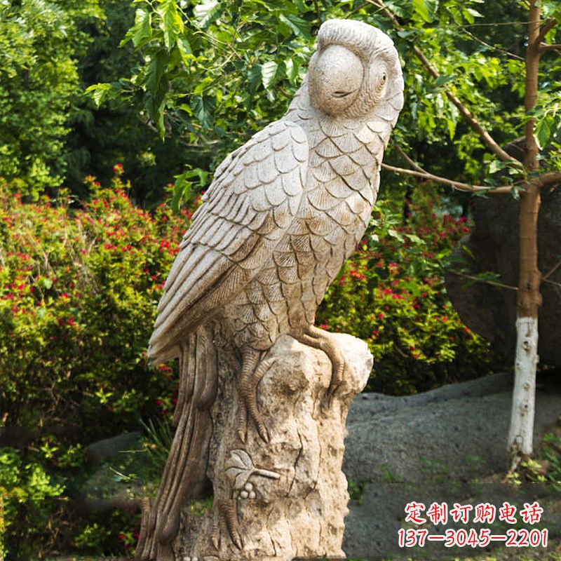 成都大理石鹦鹉雕塑,完美点缀生活空间