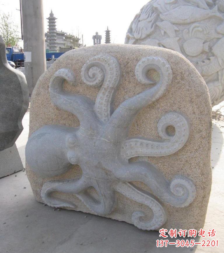 成都精美大理石章鱼雕塑