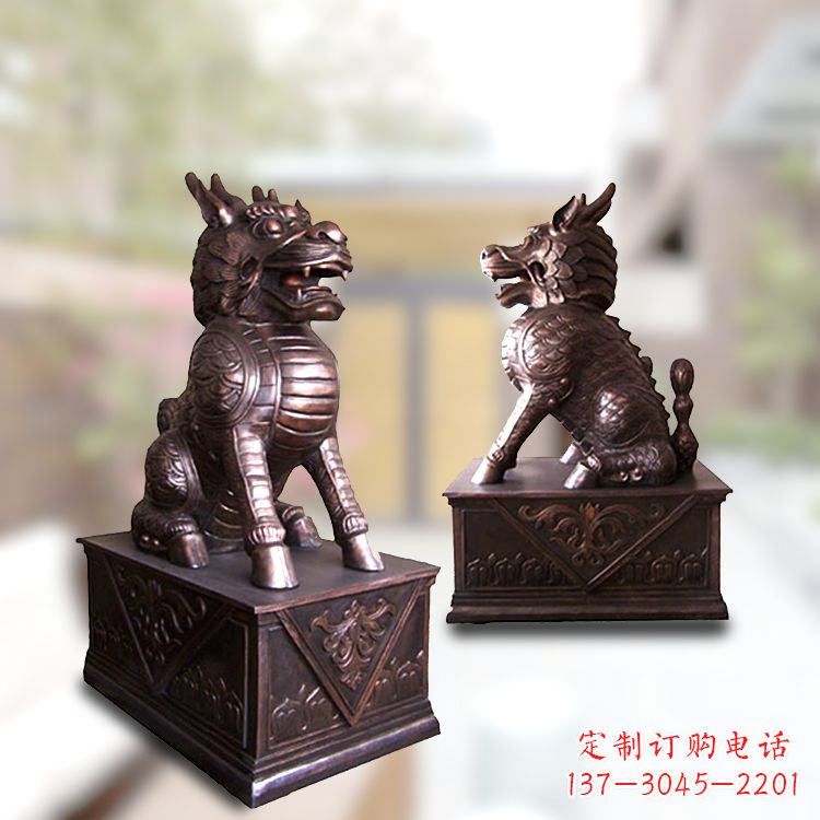 成都麒麟铜雕 加持门庭安宁