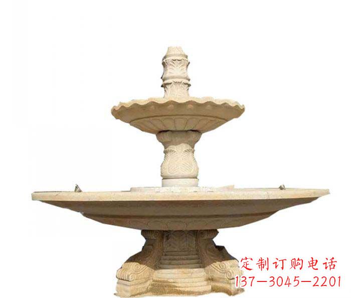 成都 多层喷泉石雕装置