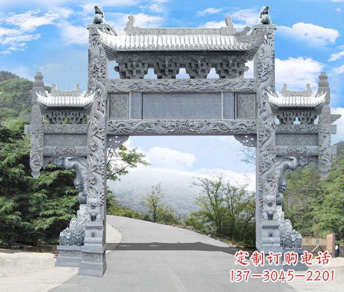成都精美牌坊雕塑