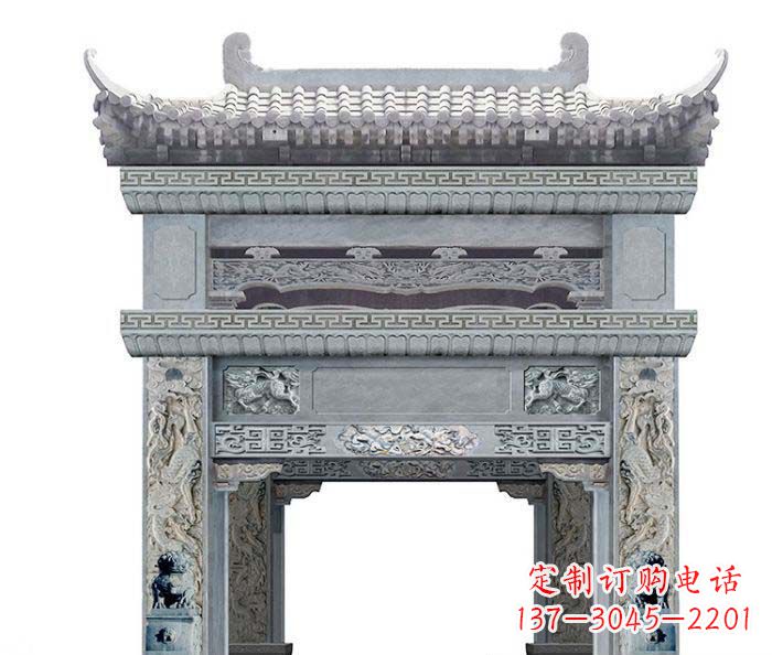 成都精美石雕牌坊雕塑