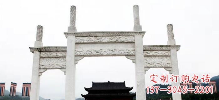 成都道路大理石牌坊 (3)