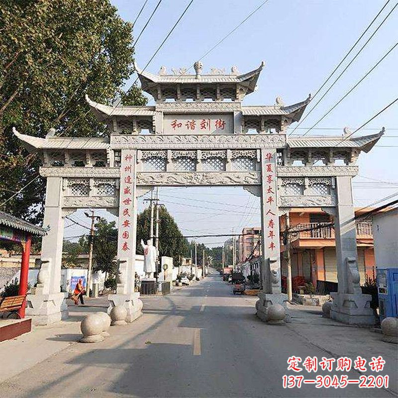 成都牌坊雕塑-精致的艺术精品
