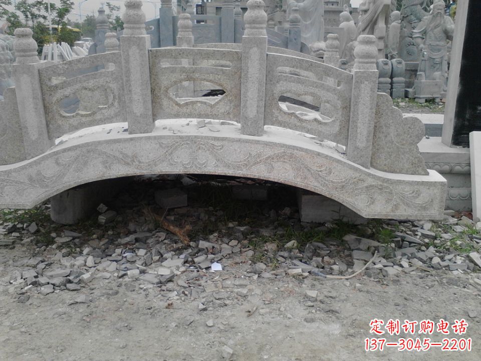 成都精美石桥雕塑,点缀庭园之美