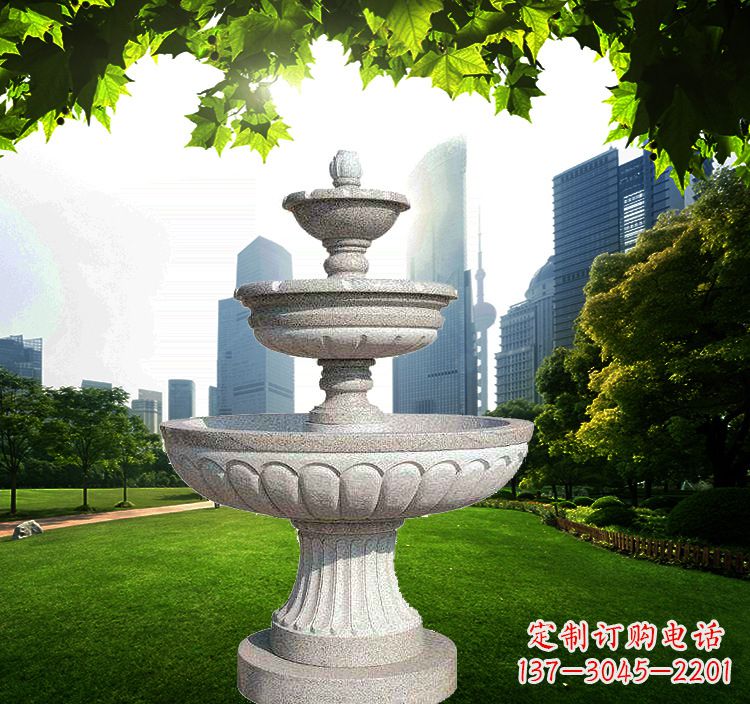 成都跌水盆石喷泉雕塑