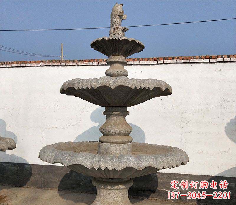 成都多层石质喷泉雕塑