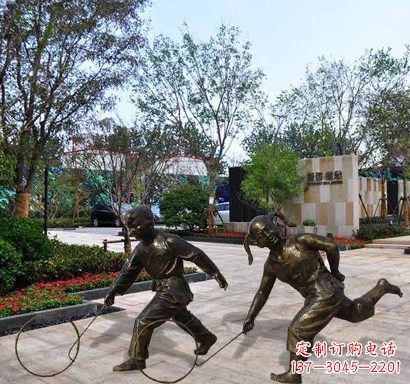 成都铜雕塑为孩子带来欢乐