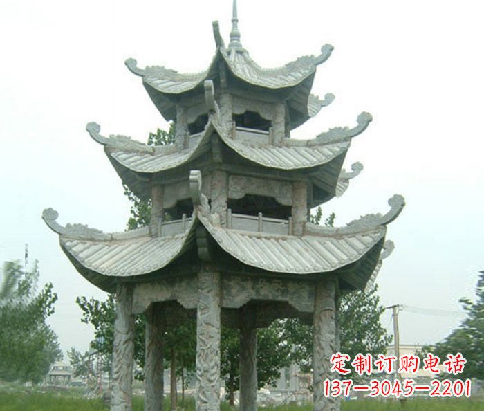 成都中领雕塑凉亭石雕