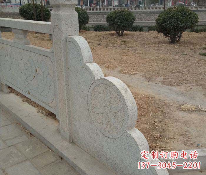 成都精美仿古护城河石雕栏板