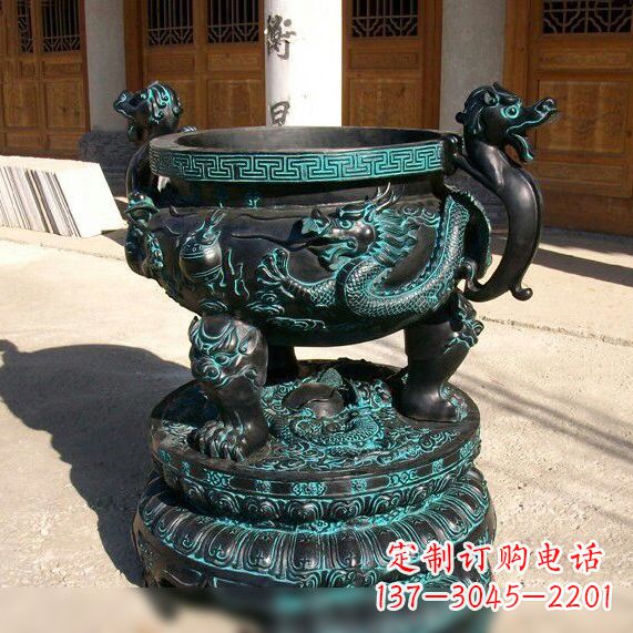 成都传统工艺青铜龙雕塑