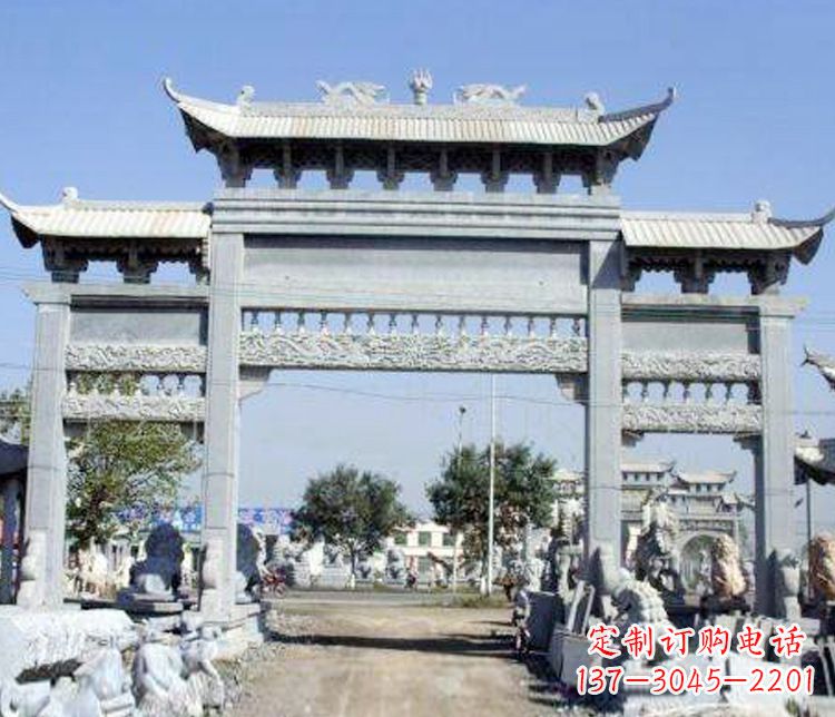 成都仿古牌坊石雕精美定制