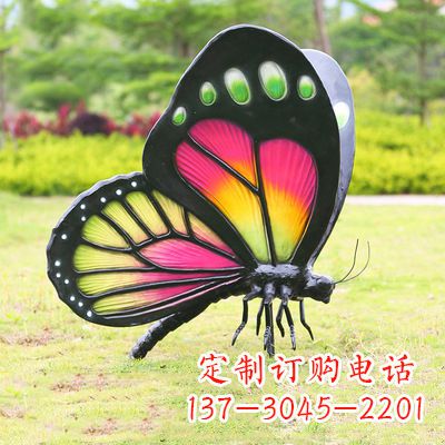 成都仿真蝴蝶_品红色款405x78x110