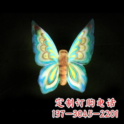 成都仿真蝴蝶_小号蓝色发光款37x48x20
