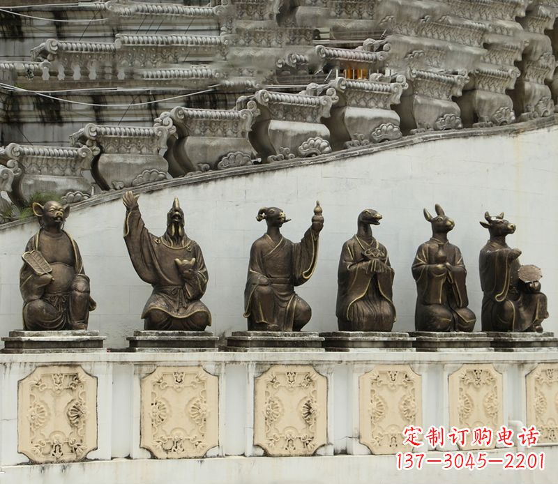 成都十二生肖铜雕塑定制