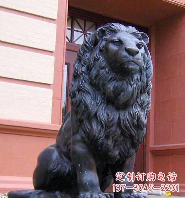 成都非洲狮子铜雕塑精美雕刻,精美绝伦
