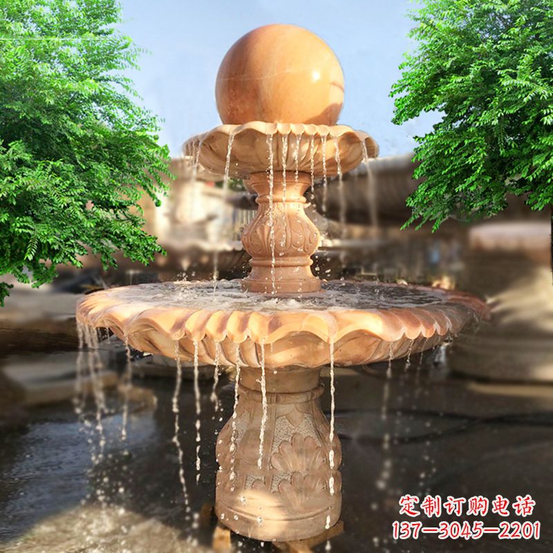 成都精致别致的风水球雕塑