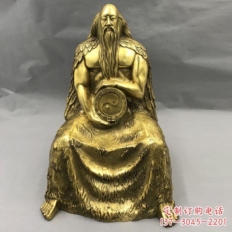 成都伏羲·神话传说铜雕塑