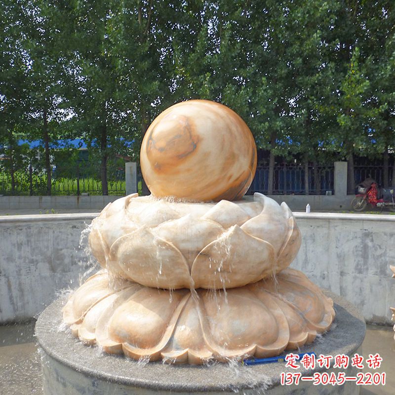 成都高档石制风水球雕塑让您的空间充满风水之力