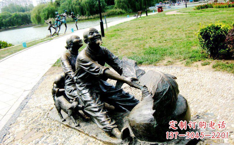 成都新颖可爱的铜雕萝卜小品