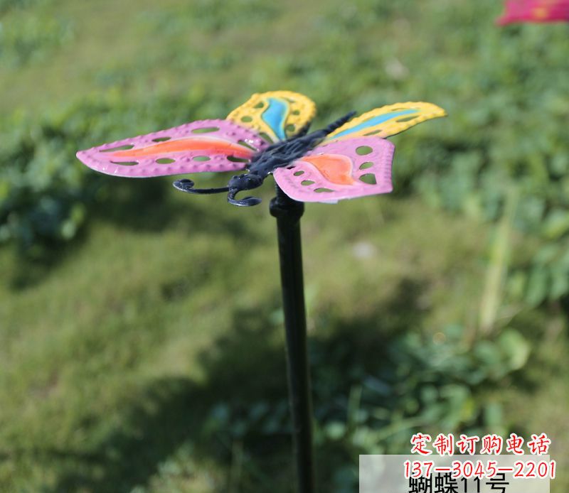 成都个性化不锈钢彩色蝴蝶雕塑