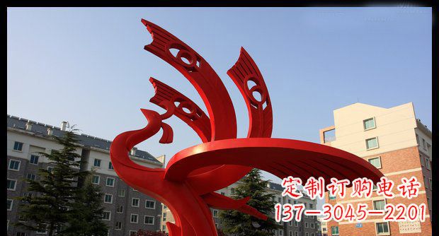 成都不锈钢凤凰雕塑