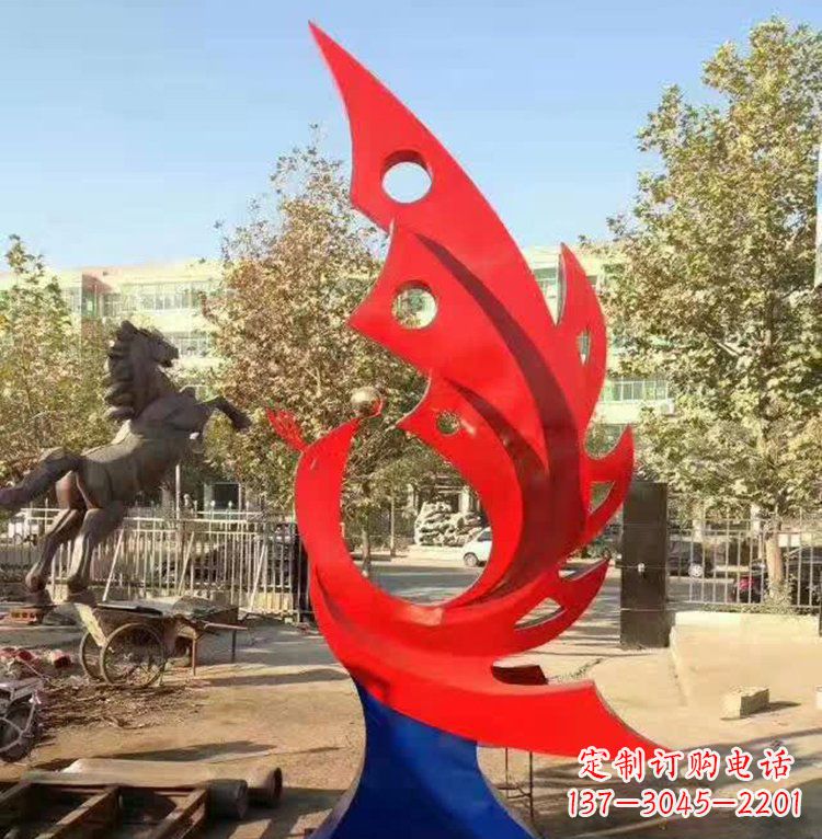 成都艺术精美的不锈钢凤凰雕塑