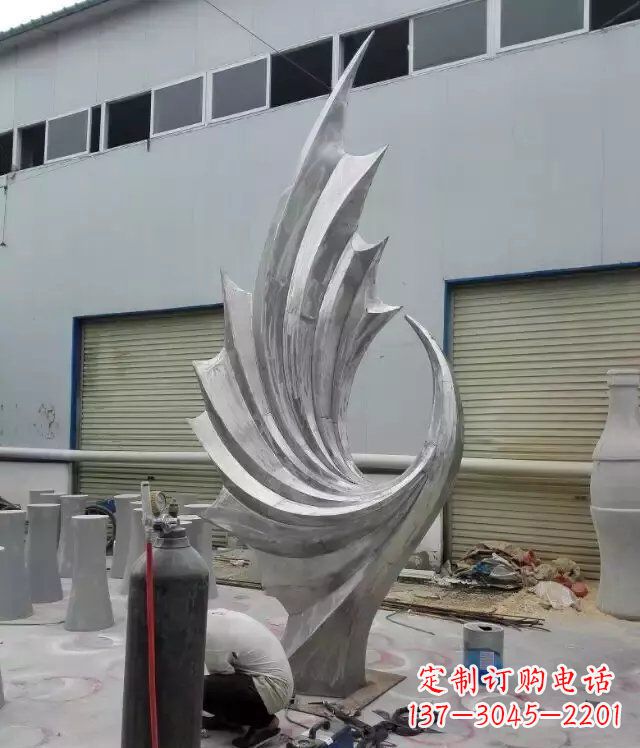 成都 不锈钢凤凰抽象雕塑