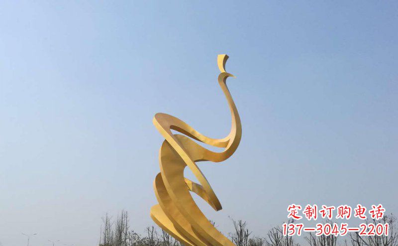 成都抽象凤凰不锈钢雕塑