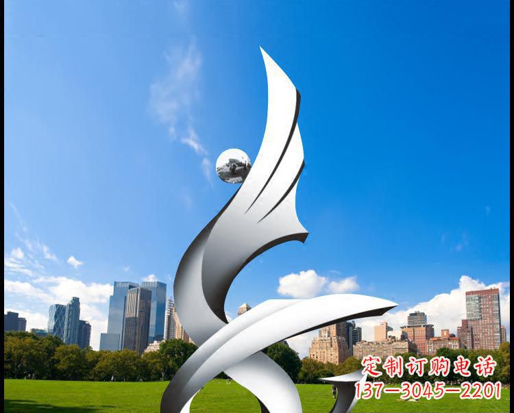 成都优雅贵族不锈钢凤凰雕塑