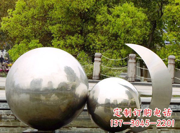 成都别出心裁不锈钢地球雕塑