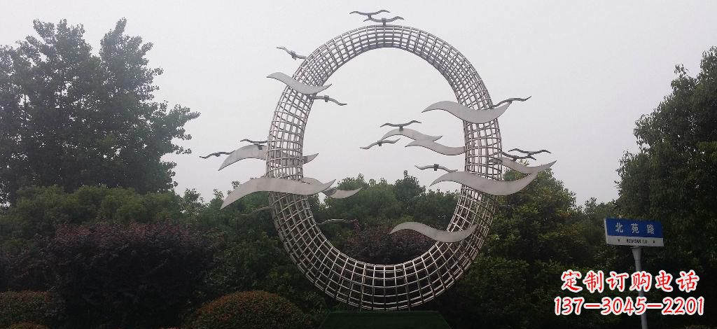 成都优雅风采,质感之美,赏心悦目的不锈钢海鸥雕塑