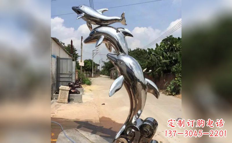 成都产品名称优雅海豚雕塑