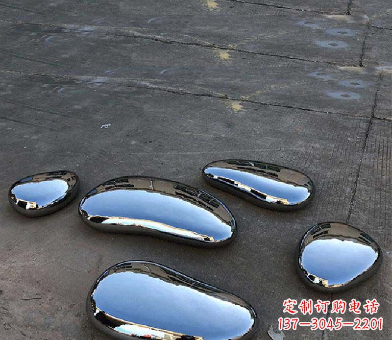 成都不锈钢水滴景观雕塑美轮美奂,营造自然灵动