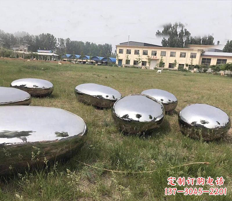 成都精美不锈钢水滴景观雕塑